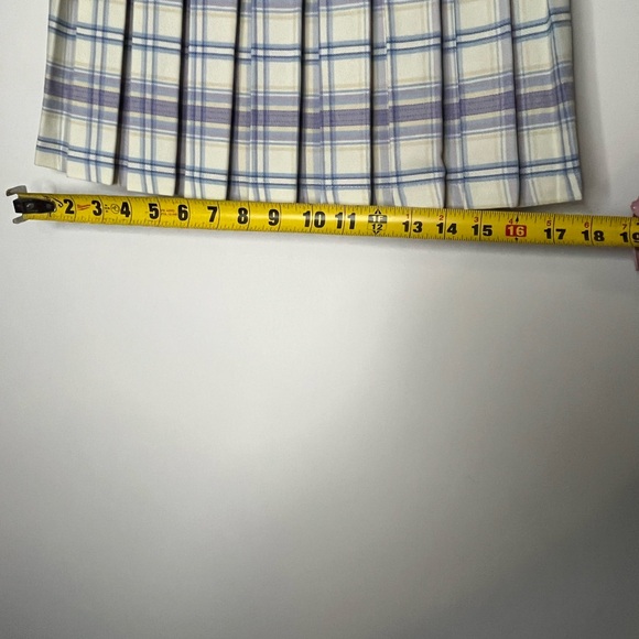 Cali 1850 Anthropologie Preppy Academia Pleated Plaid Mini Skirt Sz XS - Picture 11 of 11